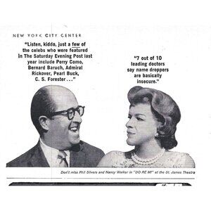 Bill Silver Nancy Walker Do Ra Mi Advertisement 1950s Vintage Print Ad
